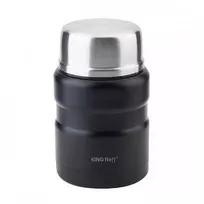 King Hoff Maisto termosas, plieno, 0,5 l, juodas, „Kinghoff“