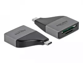 Delock USB Type-C™ kortelių skaitytuvas, skirtas SD / MMC + Micro SD atminties kortelėms