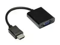 Good Connections Adapteris AV Alcasa Alcasa HDMI-AD21 kabelio adapteris 0,3 m HDMI Type A (Standartinis) VGA (D-Sub) + 3,5 mm Juodas