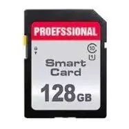 128GB SD tipo atminties kortelė - sviesiai pilka