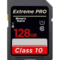128GB SD tipo atminties kortelė - juoda