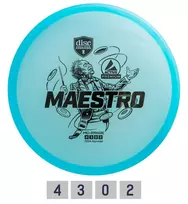 Discmania Mėlyna Diskgolfo diskas Midrange Driver MAESTRO Active Premium Mėlyna