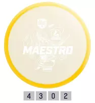 Discmania Diskgolfo diskas Midrange Driver MAESTRO Active Premium Geltona