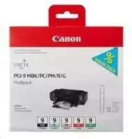 Canon PGI-9MBK/PC/PM/R/G Originalus Žalia, Matinis Juodas, Foto žydra, Foto magenta, Raudona 5 vnt