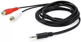 Kabelis Equip Jack 3,5 mm - RCA (Cinch) x2 2,5 m juoda (147093)