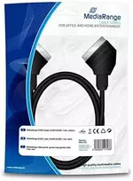 MediaRange Scart – 1,4 m juodas Scart laidas (MRCS152)