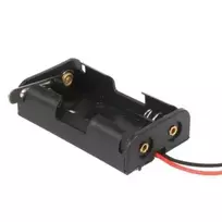Oem Laikiklis baterijoms 2xAA (R6 1.5V) su perjungimo jungikliu - laikiklis su laidais