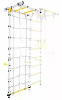 Sanro Sporto kompleksas (gimnastikos sienelė) JUNIOR ATLET LIGHT 2in1, balta-pilka, 220x140cm