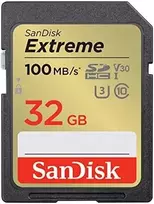 „SanDisk Extreme“ 32GB atminties kortelė iki 100MB/s, UHS-I, 10 klasė, U3, V30