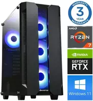 Stacionarus kompiuteris INTOP Ryzen 7 5700X 32GB 250SSD M.2 NVME RTX3050 8GB WIN11 (RW28527WH)