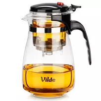 Stiklinis arbatinukas su dviejų etapų filtru Vilde 960 ml
