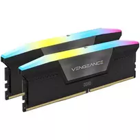 RAM 64GB Corsair DIMM 5200 (2x 32GB) Dual-Kit (juodas. CMH64GX5M2B5200C40. Vengeance RGB. INTEL XMP)