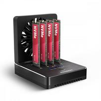 Doko stotis Axagon AXAGON ADSA-M2C44, USB4 doko stotis 4× M.2 NVMe SSD diskams su klonavimo funkcija | ADSA-M2C44 | 8595247909381