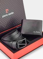 Dovanų rinkinys vyrams Pierre Cardin x Stevens, piniginė su diržu Z1