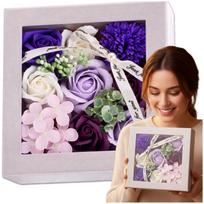 Muilinių rožių Flower Box rinkinys, violetinė–rožinė N73