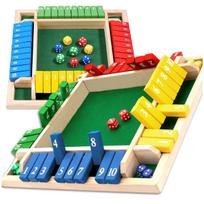 Medinis stalo žaidimas Shut the Box, spalvotas TP94