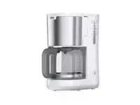 Espreso lašelinis kavos aparatas Braun KF 1500 WH PurShine