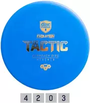 Diskgolfo diskas Midrange Driver HARD EXO TACTIC Evolution Light mėlynas