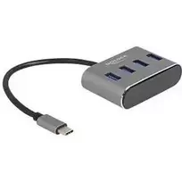 HUB USB Delock DeLOCK 63190 huby i koncentratory USB 3.2 Gen 1 (3.1 Gen 1) Type-A 5000Mbit/s Juodas