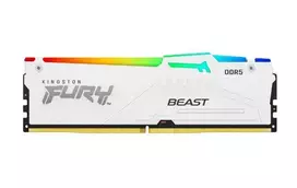 RAM Kingston KF556C36BWEAK2-64 64GB 5600MT/s DDR5 CL36 DIMM (Kit of 2) FURY Beast Baltas RGB EXPO | Kingstonas