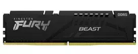 RAM Kingston KF560C40BBK4-64 64GB 6000MT/s DDR5 CL40 DIMM (Kit of 4) FURY Beast Juodas XMP | Kingstonas