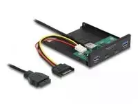 Šakotuvas Delock 3.5? USB 3.2 Gen 1 priekinis skydelis 2 x USB Type-C™ + 2 x USB Type-A