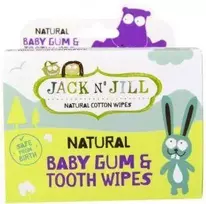 JACK N' JILL natūralios dantukų ir dantenų servetėlės su ksilitoliu, 25 vnt.