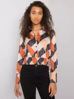 Italy Moda Palaidinė-DHJ-BZ-15251.82-juoda-smėlio spalvos