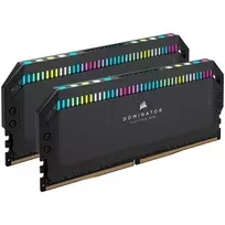 RAM 64GB „Corsair DIMM 6600“ (2 x 32GB) dvigubos atminties rinkinys (juodas. CMT64GX5M2B6600C32. „Dominator Platinium“. INTEL XMP)