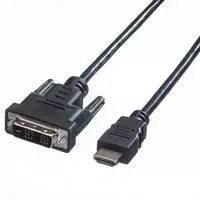 Kabelis Value 1.5m juoda (11995516 1.5 M Dvi-D Hdmi)