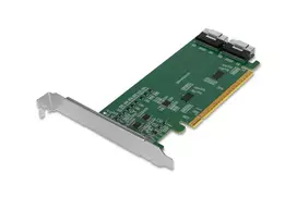 IcyDock Adapter 2x SlimSAS 8i to PCIe Adapter with Redriver