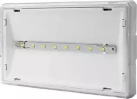 AWEX avarinis šviestuvas EXIT S IP65 ECO LED AT 1W 115lm 1h vienos paskirties baltas ETS/1W/E/1/SE/AT/WH