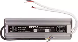 GTV Maitinimo šaltinis: 150 W IP67 DC 12V (LD- WZA150W- NW)