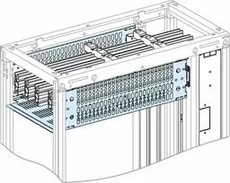 Schneider Electric Prisma Plus, P sistema, formos dangtis 2 horizontaliems bėgiams, plotis 400 mm LVS04974