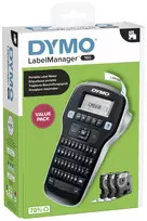 Etikečių spausdintuvas Dymo DYMO LabelManager 160 Starter Set m. 3 D1-Bänder 12mm Qwertz