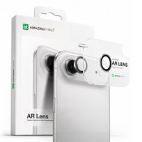 AmazingThing Objektyvo Stiklas iPhone 17 Air su Sidabriniu Aliuminio Rėmu