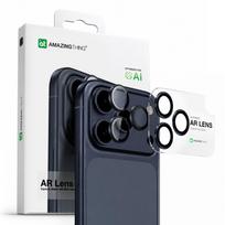 AmazingThing Objektyvo Stiklas iPhone 17 Pro / Pro Max su Mėlynu Aliuminio Rėmu
