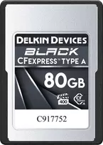 Delkin atminties kortelė CFexpress 80GB Juodas Type A