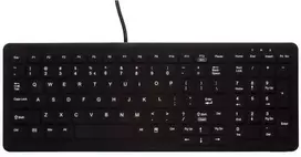 Klaviatūra Cherry Active KEY MTA AK-CB7000 su laidu DE-išdėstymas juodas