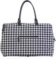 CHILDHOME DIDELIS MAMOS REIKMENŲ KREPŠYS MOMMY BAG, PIED DE POULE, Juodas