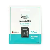 justPi Micro SD atminties kortelė 32GB 100MB/s klasė 10 + Raspberry Pi OS sistema