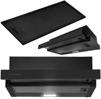 Teleskopinis virtuvės gartraukis 50 cm, juodas BT-238