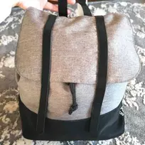 Calvin Klein, Calvin Klein, Textile Backpack, Juodas/Pilkas, Nešiojamas kompiuteris Compartiment, For Men, 28 x 33 x 11 cm