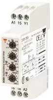 Carlo Gavazzi Automation DIN Rail Mount Timer Relay, 24 V dc, 24 - 240V ac, 2-Contact, 0.1 s - 100h, SPDT
