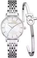 Rocco Barocco Laikrodis moterims ROCCOBAROCCO dėžutėSET RB.4659L-01M(zo506a)