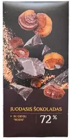 JUODASIS ŠOKOLADAS SU GRYBU “REISHI” 75g.