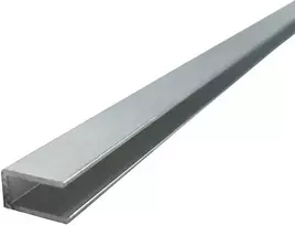 Užbaigimo profilis (U) 6 mm, aliuminis - 4 m