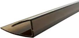 Užbaigimo profilis (U) 4-6 mm, plastikinis, bronzinis - 3,15 m