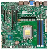 „Supermicro“ pagrindinė plokštė X13SAZ-F-B „micro-ATX“ vieno lizdo 1700 vienetas DDR5, tik masinis