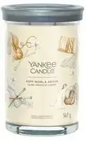 Yankee Candle Aromatinė žvakė Signatūrinis indelis didelis Soft Wool - Amber 567 g